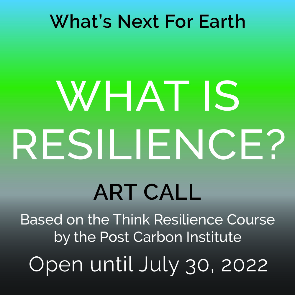 What is Resilinece Whats Next for Earth Art Call
